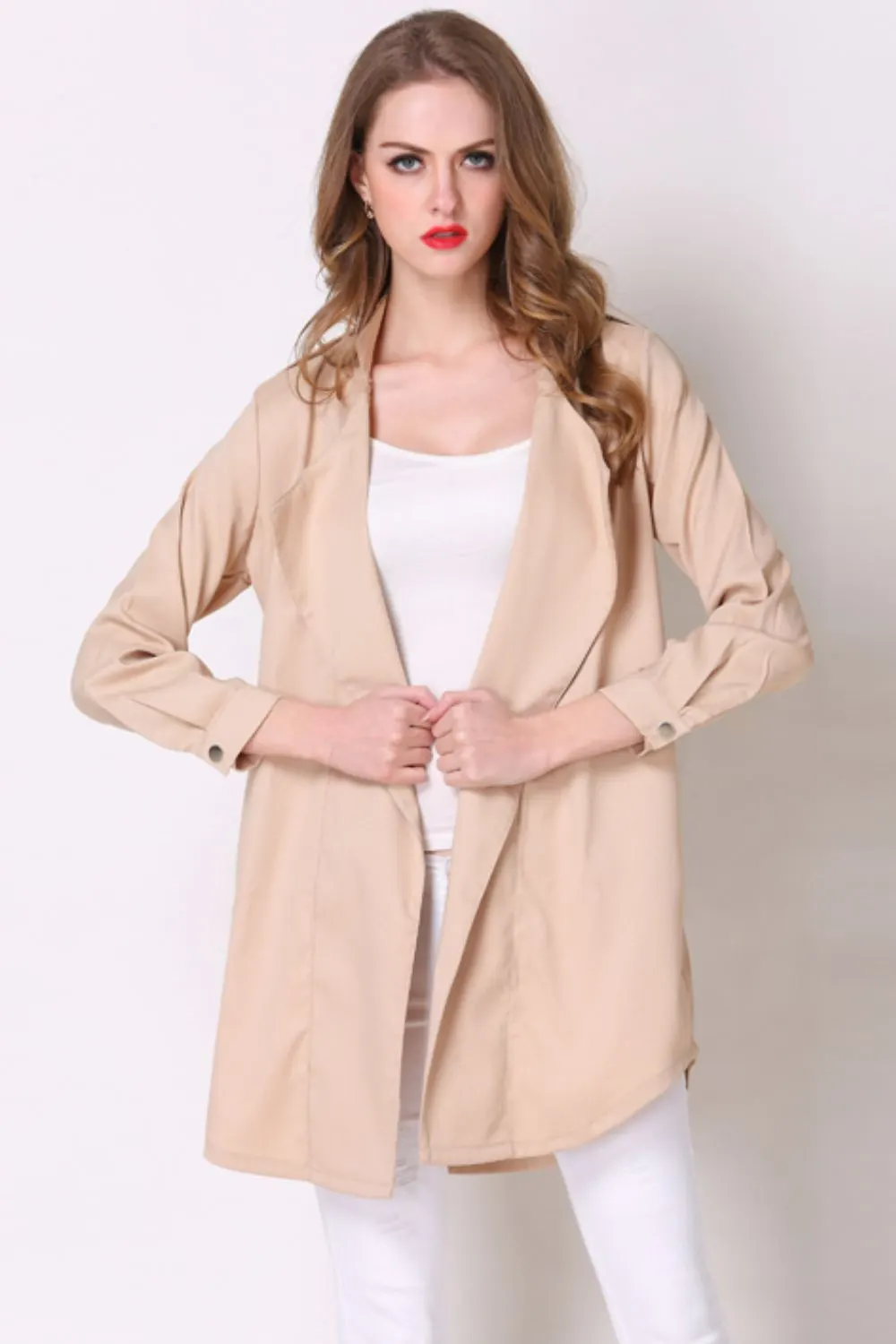 Printed Zip Up Long Sleeve Jacket