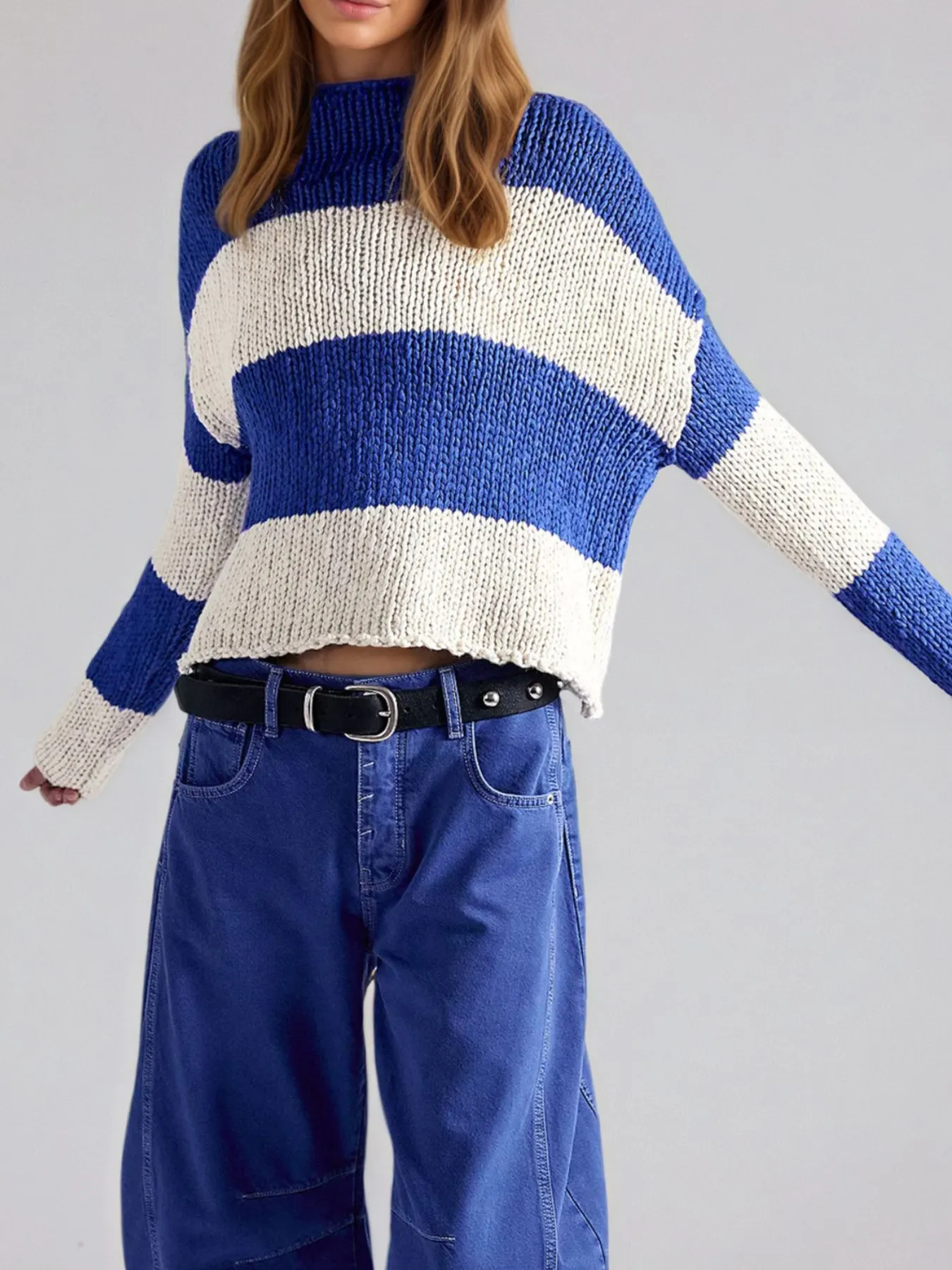 Chunky Knit Striped Sweater